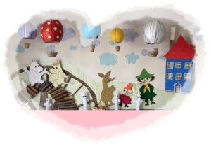 気球とムーミンＦＡＭＩＬＹ( ´艸｀)