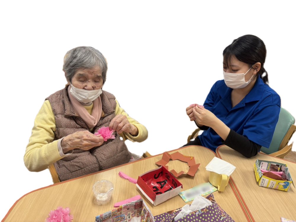 桜のリース作り🌸