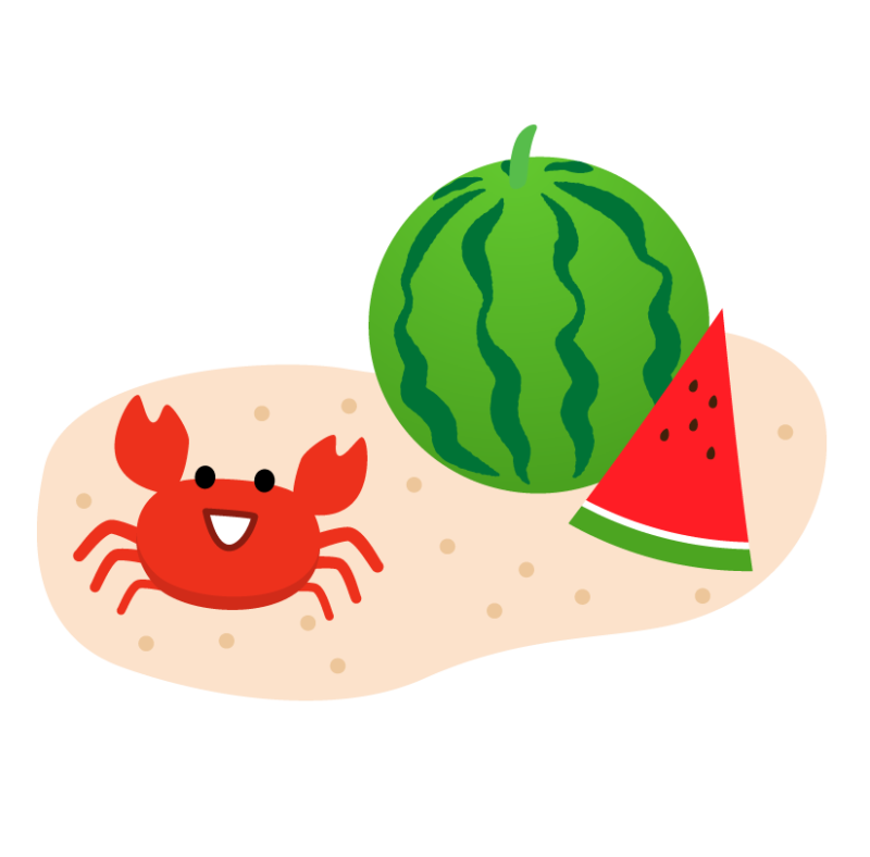 🍉夏に負けないようにスイカを食べました🍉